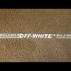 Off-White White OFF INDUSTRIAL letter clear belt.
